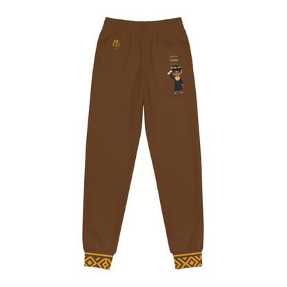 Future Legacy Proud HBCU Grad  Unisex Youth Joggers in Dark Brown
