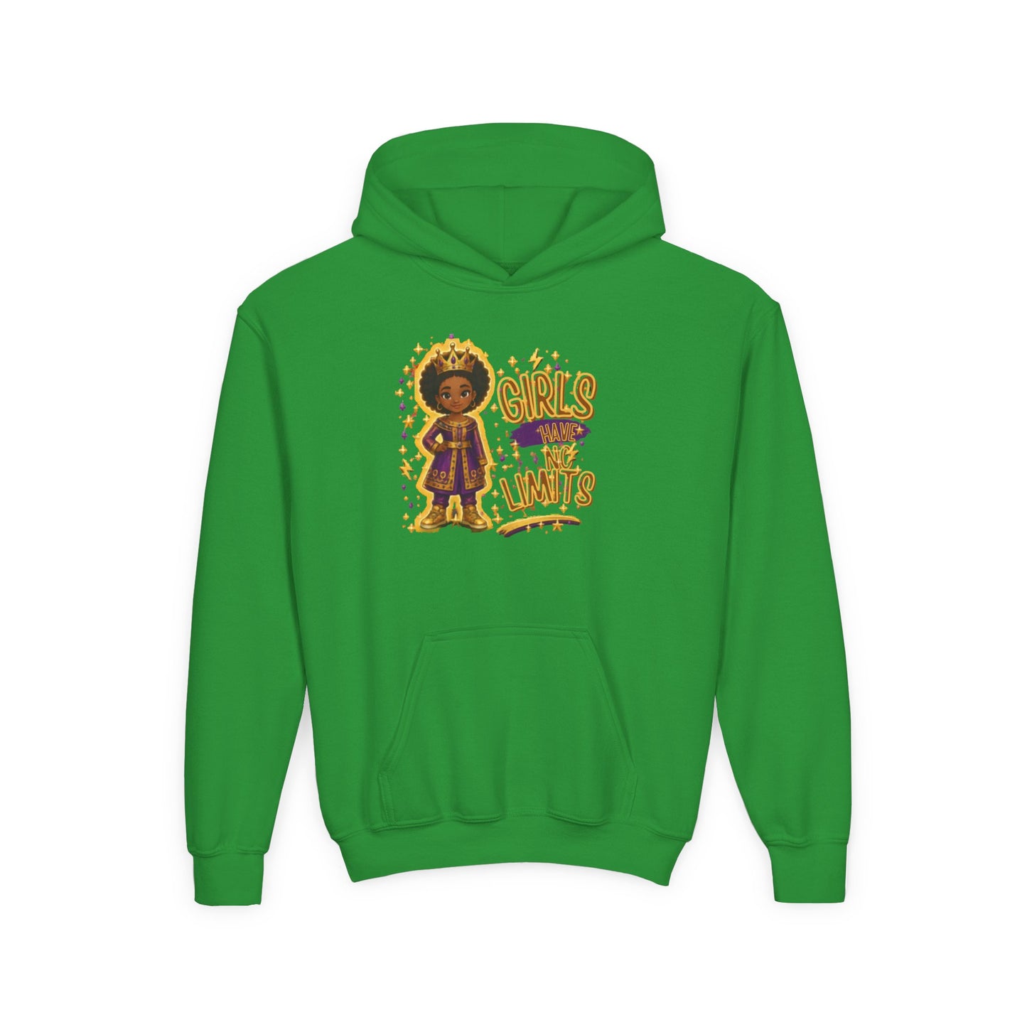 Young Queen – Girl's Empowerment Youth Hoodie