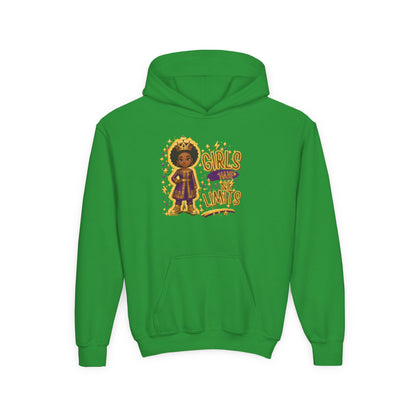 Young Queen – Girl's Empowerment Youth Hoodie