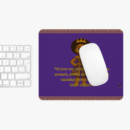 Royal Inspiration Mouse Pad – Empowering Desk Decor for Black Girls