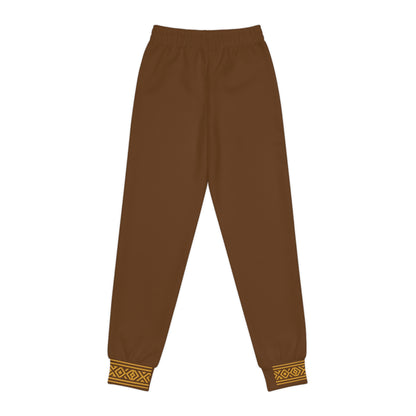 Nubian Pride Brown & Gold Tribal Unisex Joggers