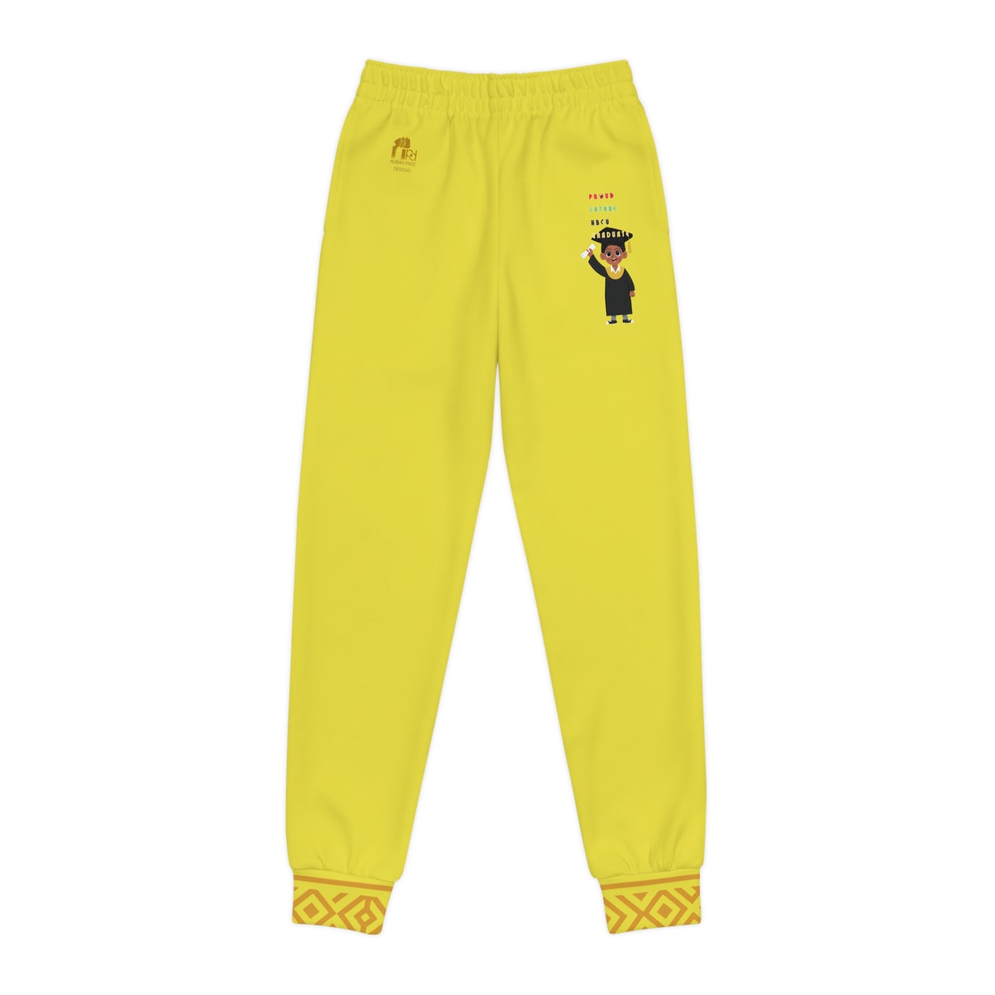Future Legacy Proud HBCU Grad  Unisex Youth Joggers in Yellow