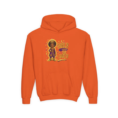 Young Queen – Girl's Empowerment Youth Hoodie