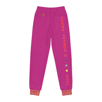 Future Legacy – Proud HBCU Grad Unisex Youth Joggers in Fuschia
