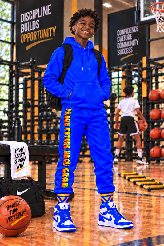 HBCU Unisex Graffiti Joggers in Blue