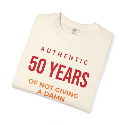 "Authentic 50 Years"  — "Print it your way" Personalized Graphic Tee