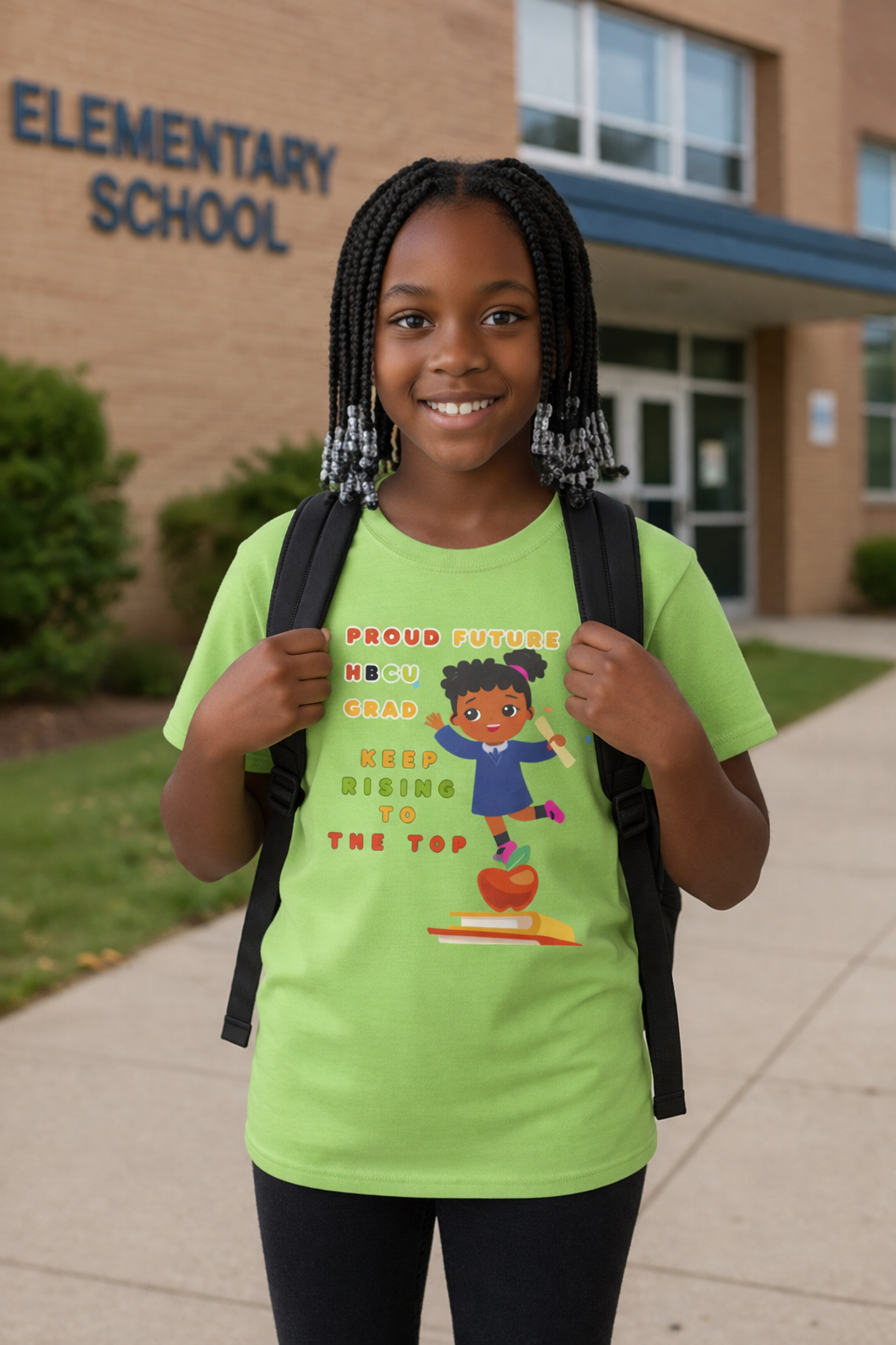 Future HBCU Graduate Youth HBCU  "Keep Rising" Tee for Girls
