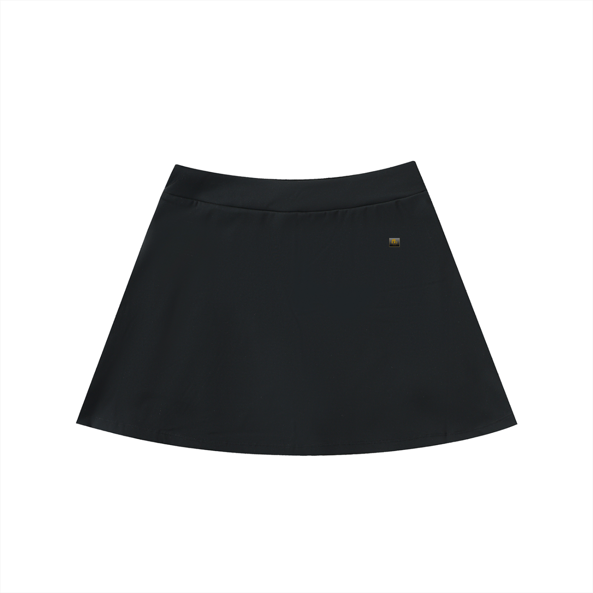 The Empowered Edge High-Waist Pocketed A-Line Skirt