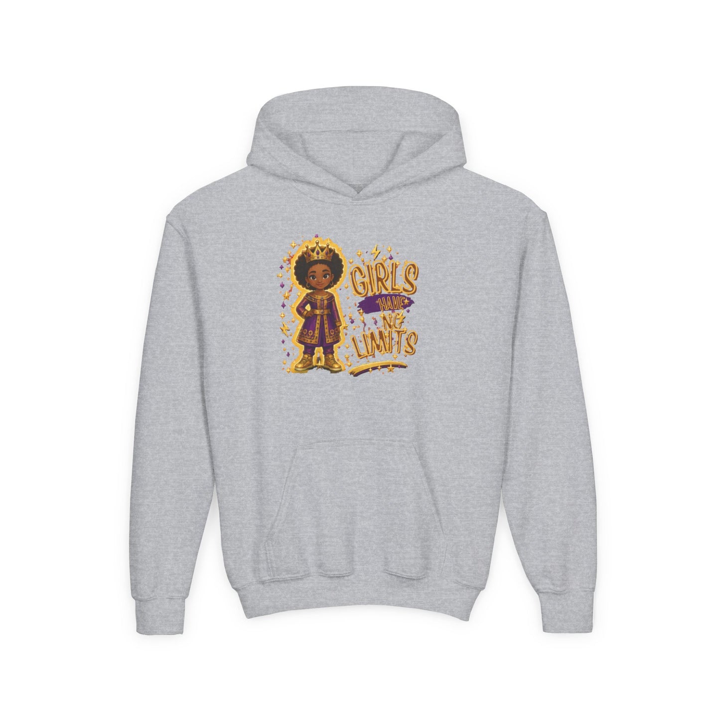 Young Queen – Girl's Empowerment Youth Hoodie