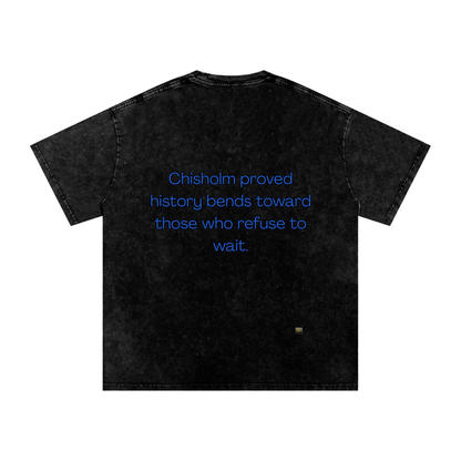 Shirley Chisholm Oversized Snow Washed Unisex Tee