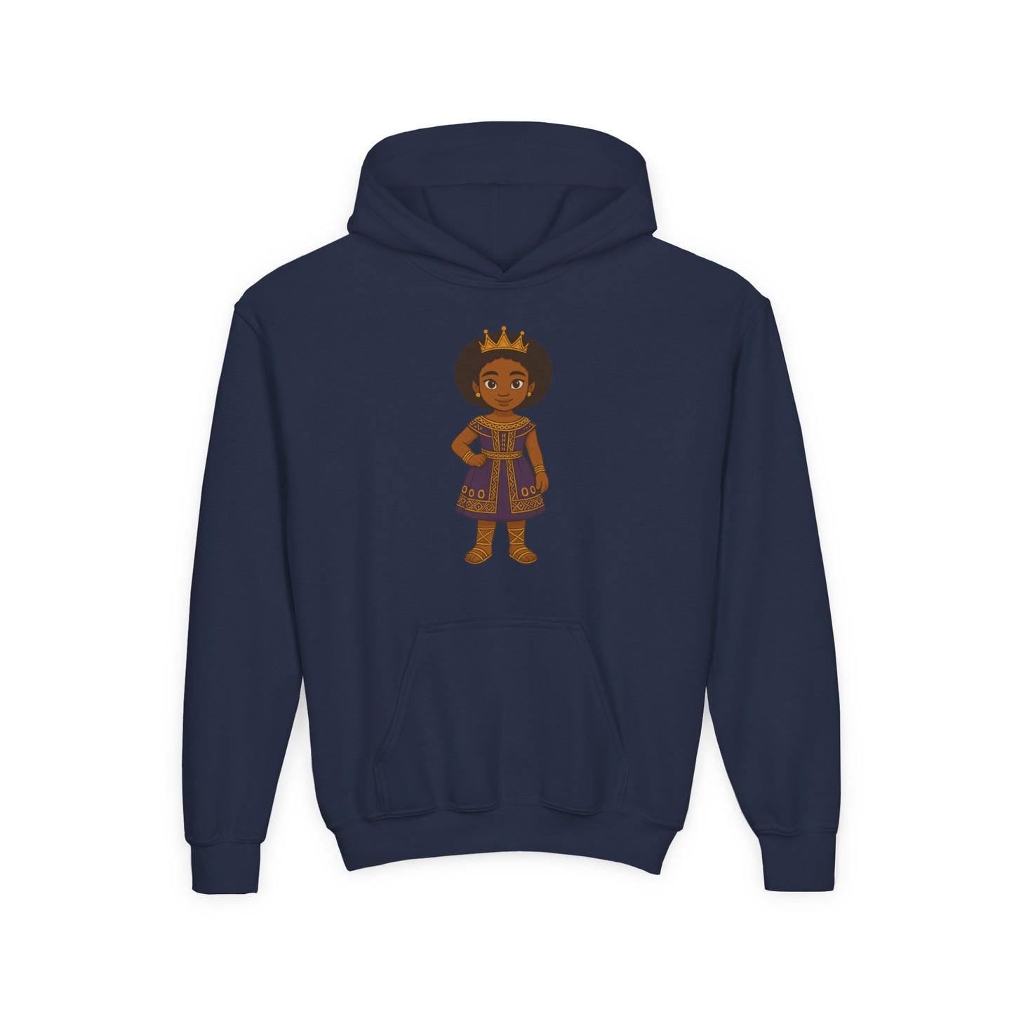 Young Queen – Girl's Empowerment Youth Hoodie
