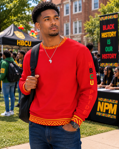 HBCU Pride Adult Unisex Sweatshirt in Red