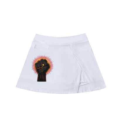 Power Fist A-Line Skirt