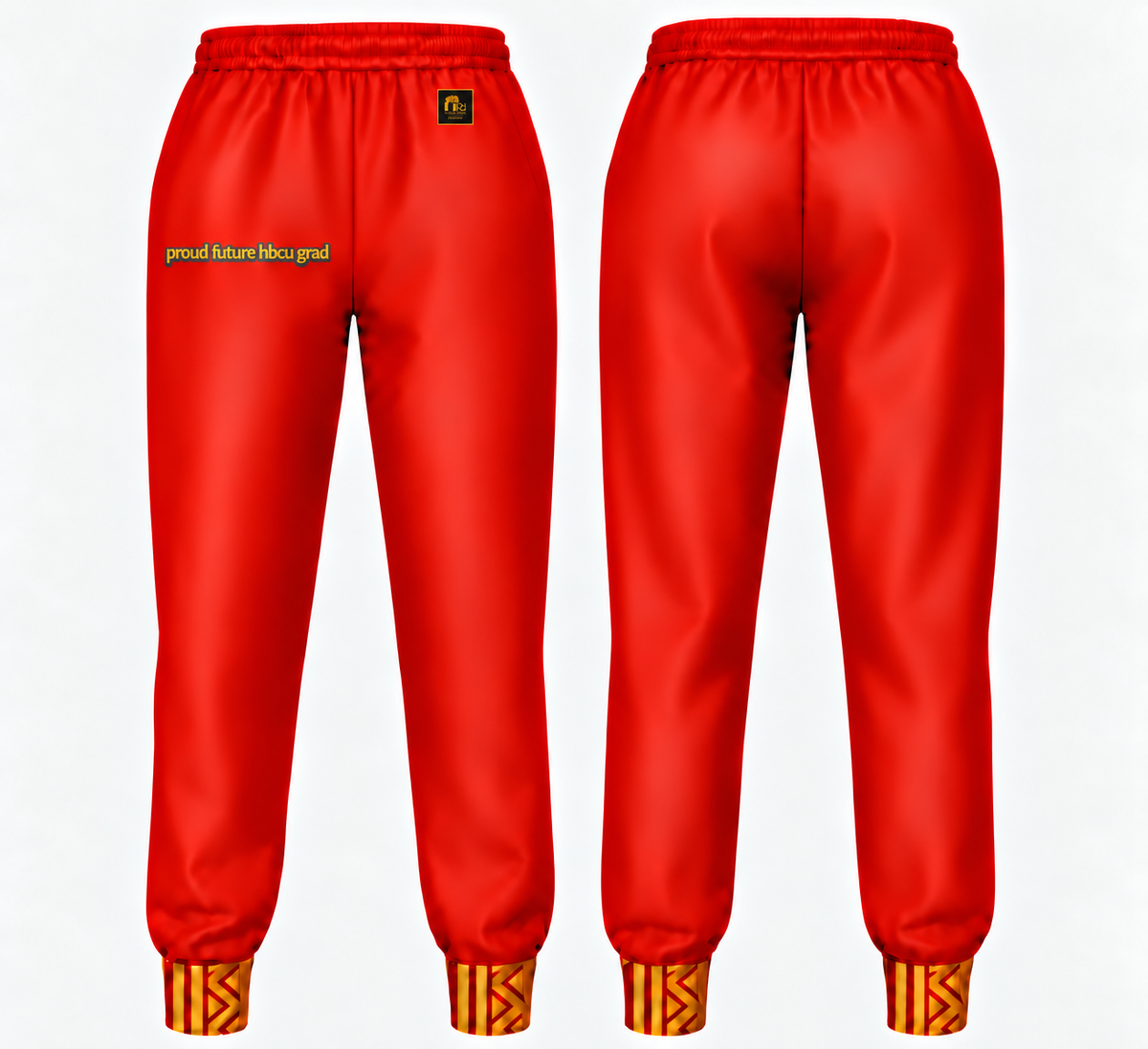 Proud Future HBCU Unisex Graffiti Joggers in Red