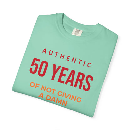 "Authentic 50 Years"  — "Print it your way" Personalized Graphic Tee
