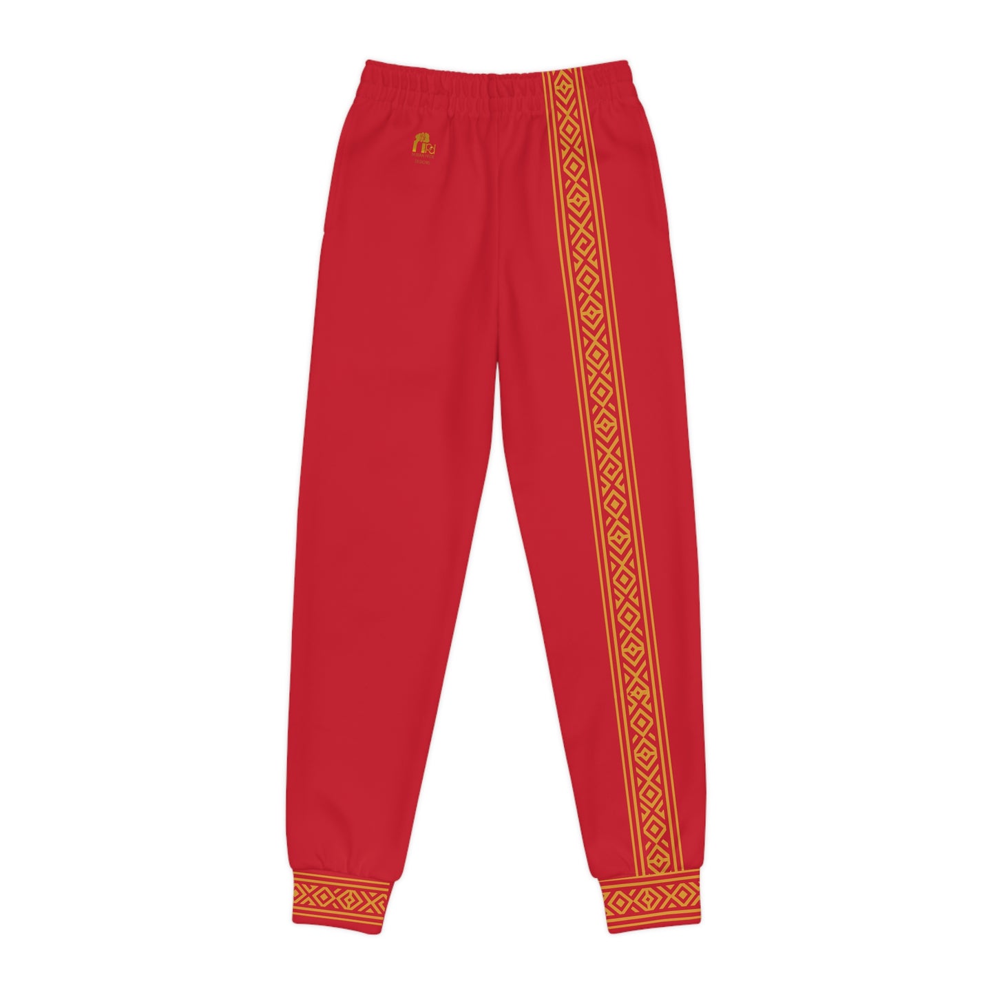 Nubian Pride Red & Gold Tribal Unisex Joggers