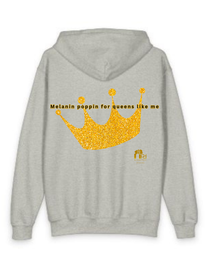 Young Queen – Girl’s Empowerment Youth Zipped Hoodie