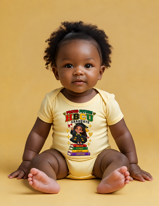 Proud Future HBCU Graduate Short Sleeve Onesie Tee for Girls