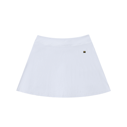 The Empowered Edge High-Waist Pocketed A-Line Skirt