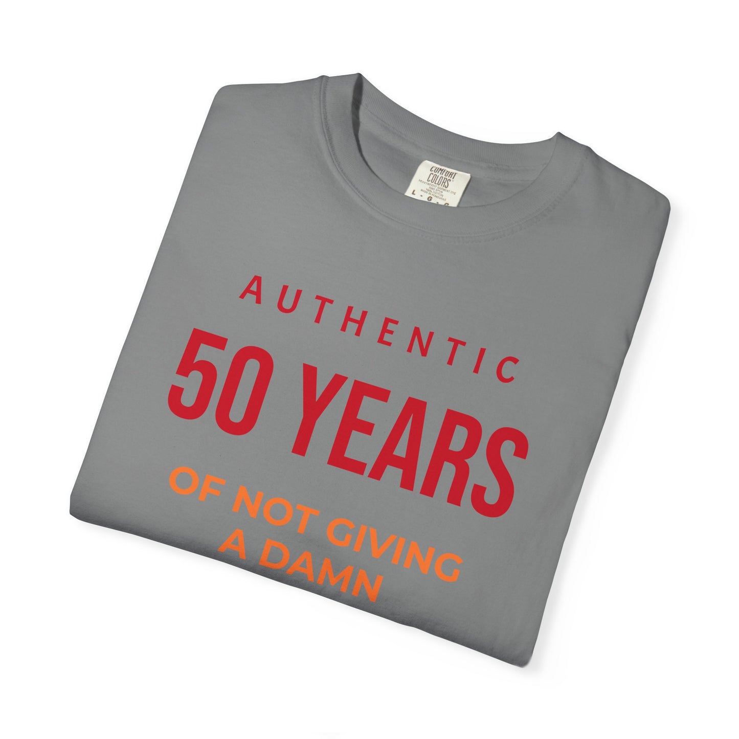 "Authentic 50 Years"  — "Print it your way" Personalized Graphic Tee
