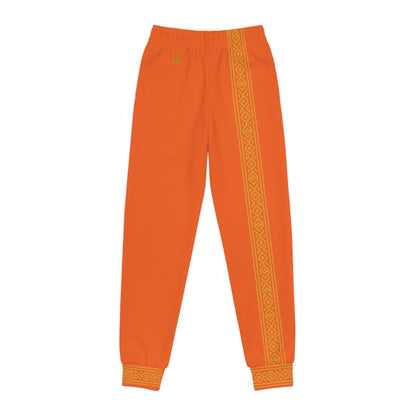 Nubian Pride Orange & Gold Tribal Unisex Joggers