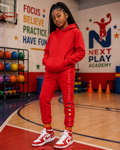 Future Legacy – Proud HBCU Grad Unisex Youth Joggers in Red