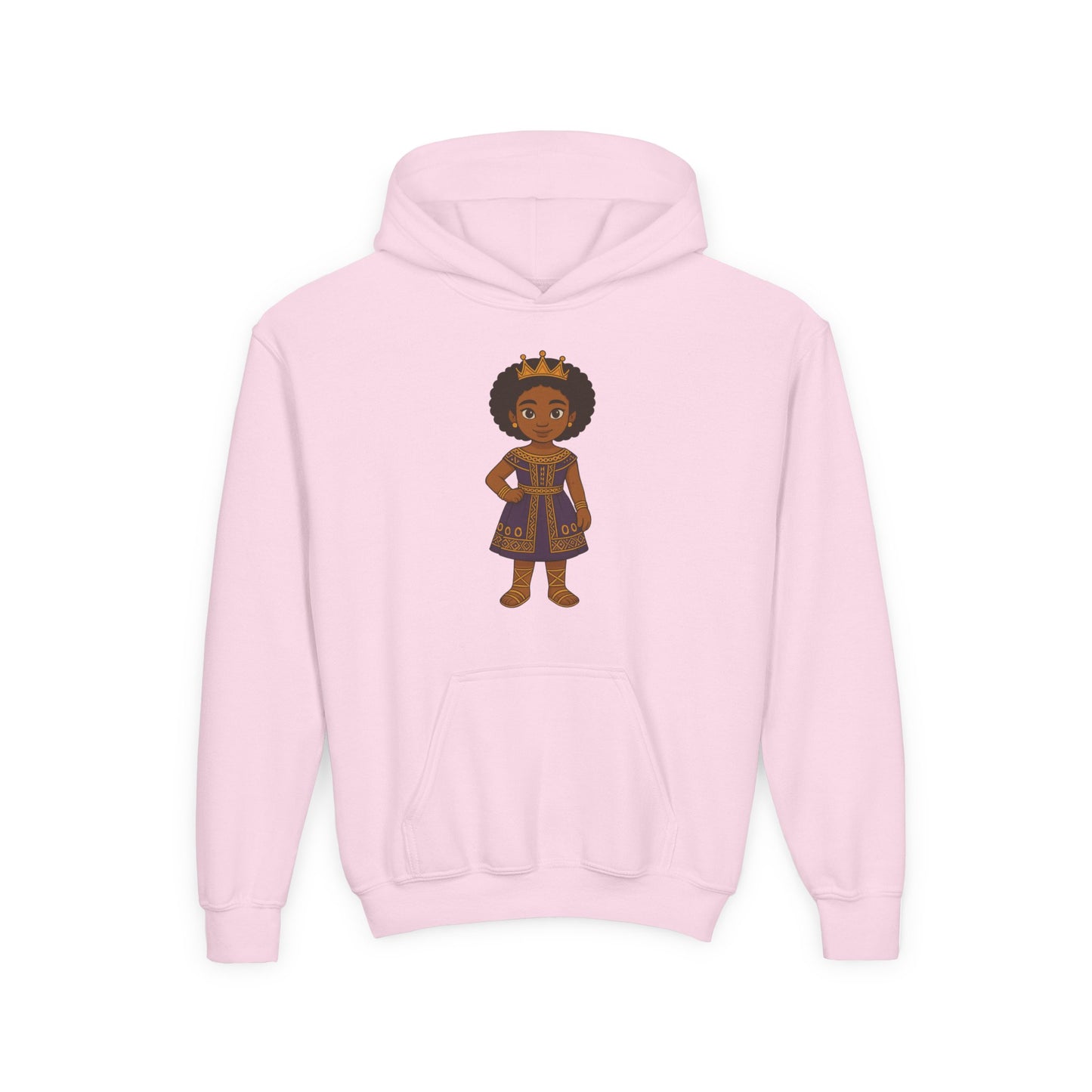 Young Queen – Girl's Empowerment Youth Hoodie