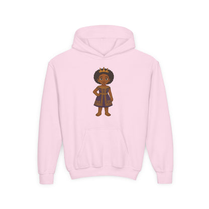 Young Queen – Girl's Empowerment Youth Hoodie