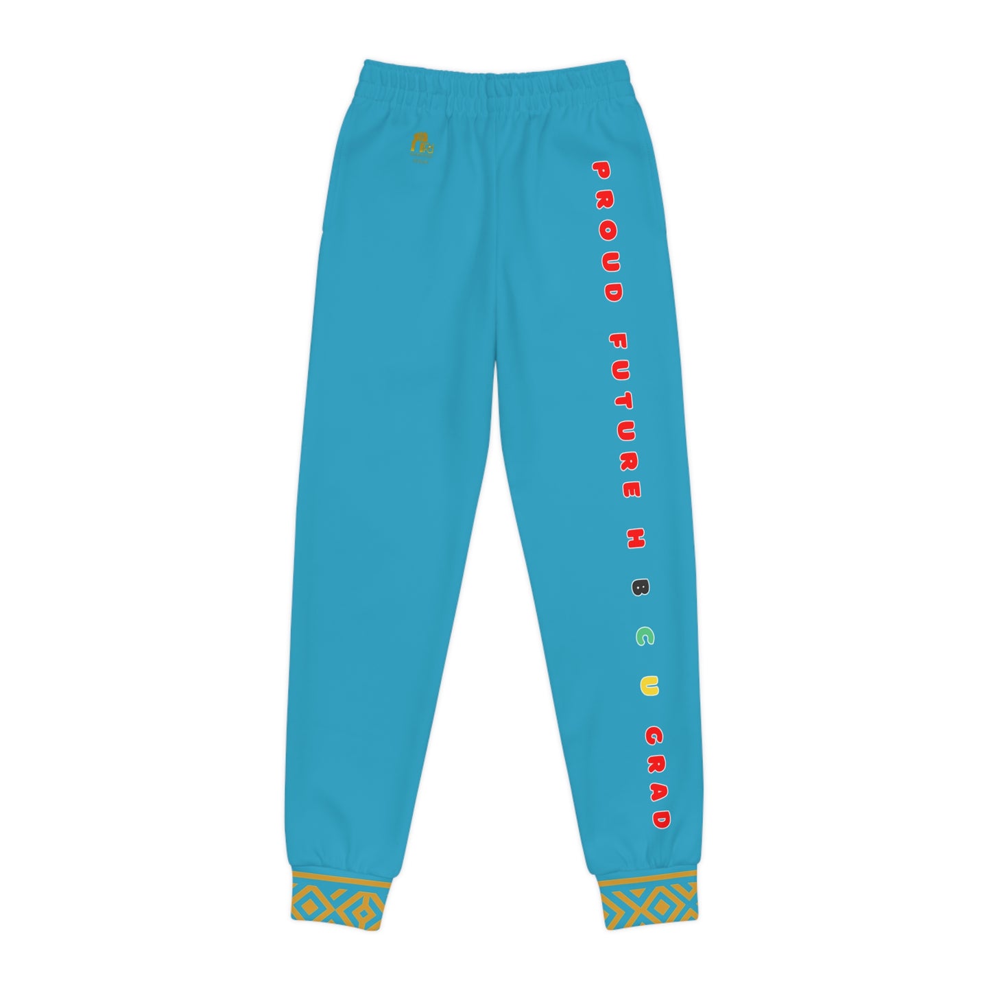 Future Legacy – Proud HBCU Grad Unisex Youth Joggers in Turquoise