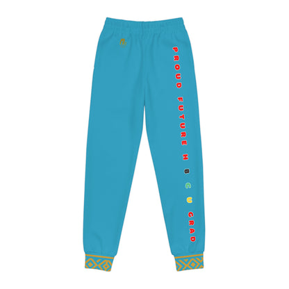 Future Legacy – Proud HBCU Grad Unisex Youth Joggers in Turquoise