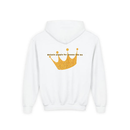Young Queen – Girl's Empowerment Youth Hoodie