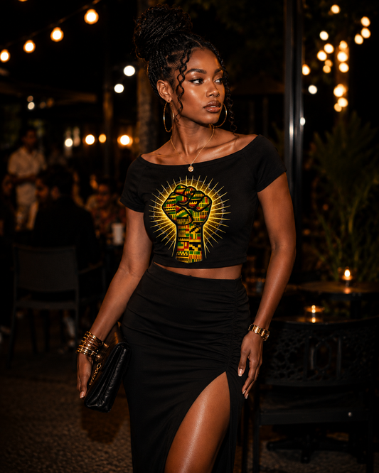 Raised in Culture Womens Off-the-Shoulder Tee