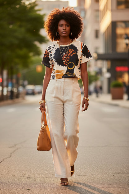 Crowned Roots Afro Queen Crop Top