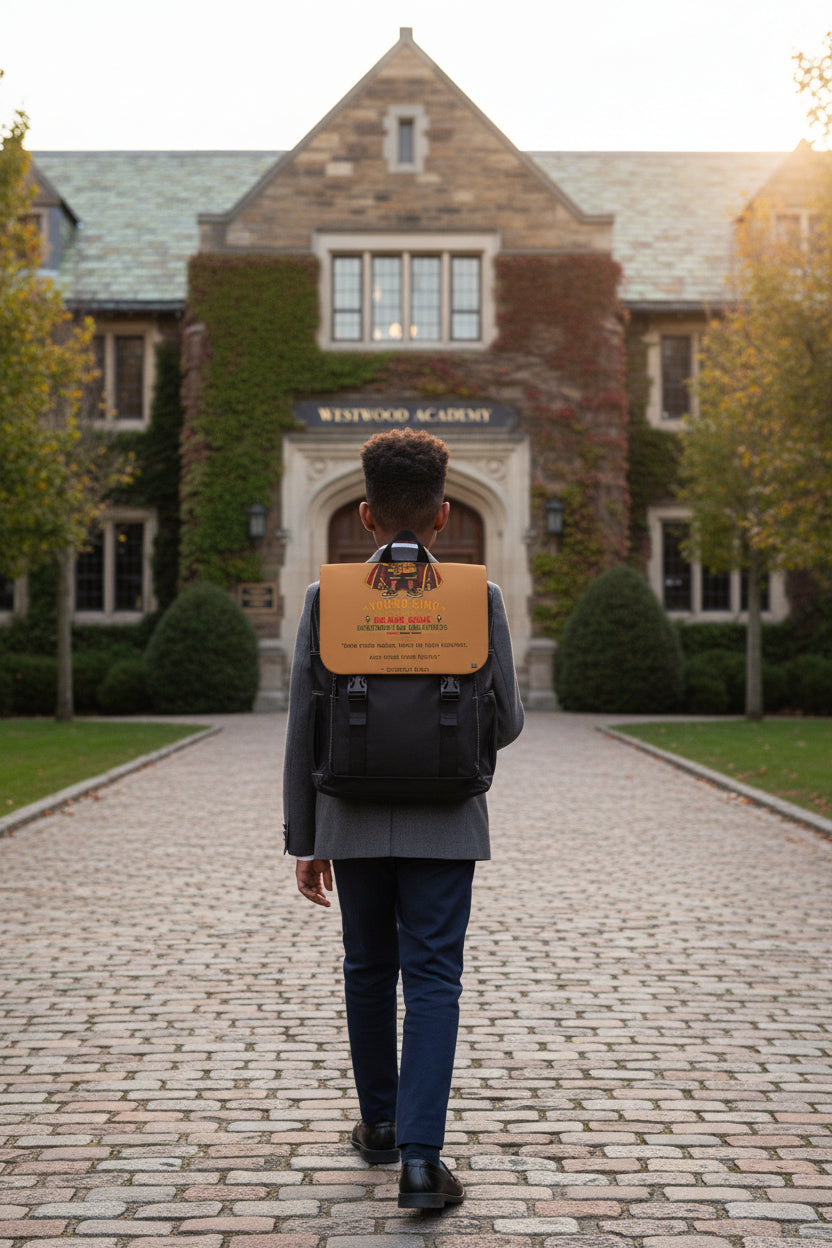 African Prince Backpack — Brown Casual Shoulder Bag