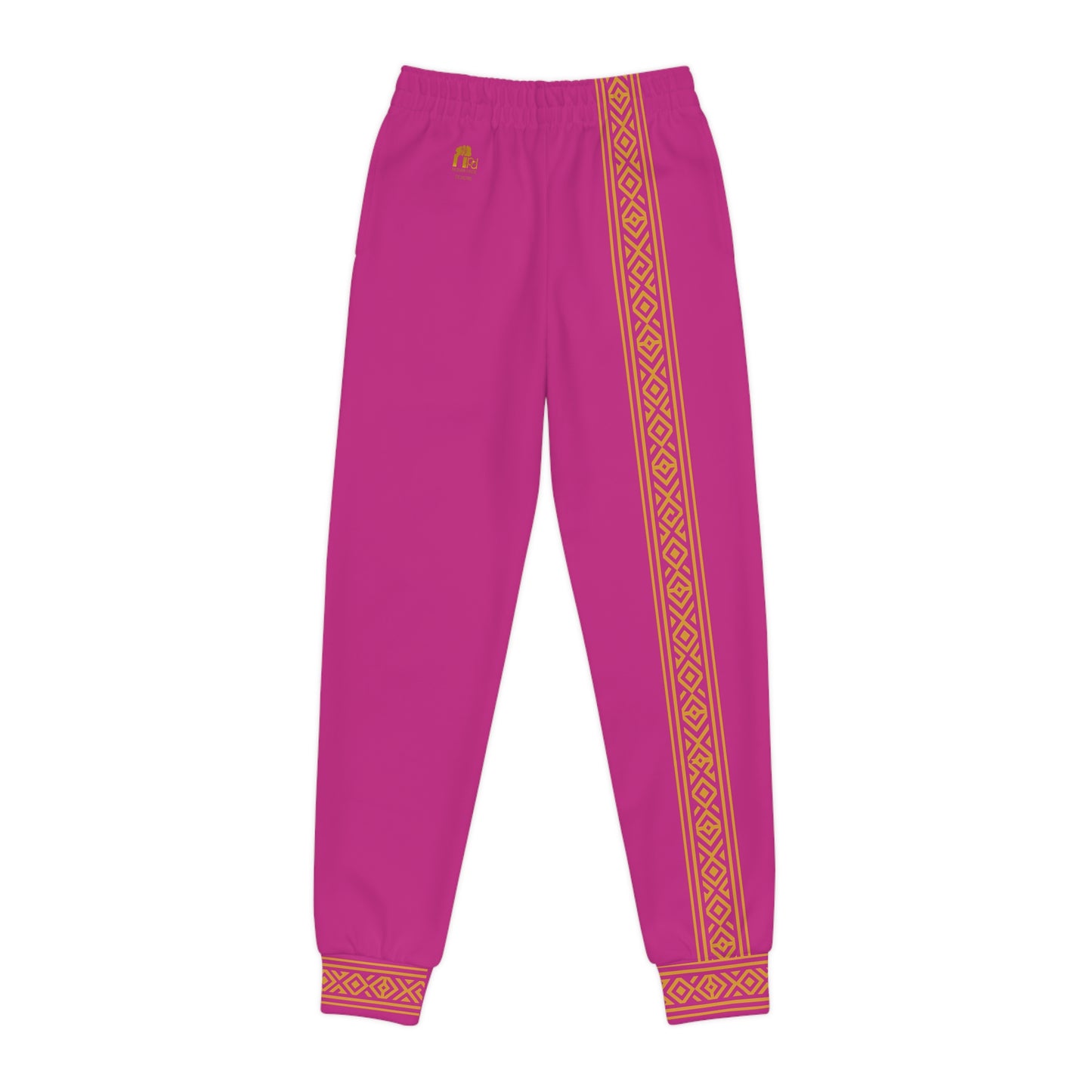 Nubian Pride Fuschia & Gold Tribal Unisex Joggers