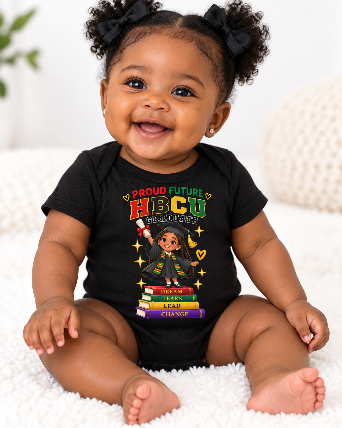 Proud Future HBCU Onesies for Girls