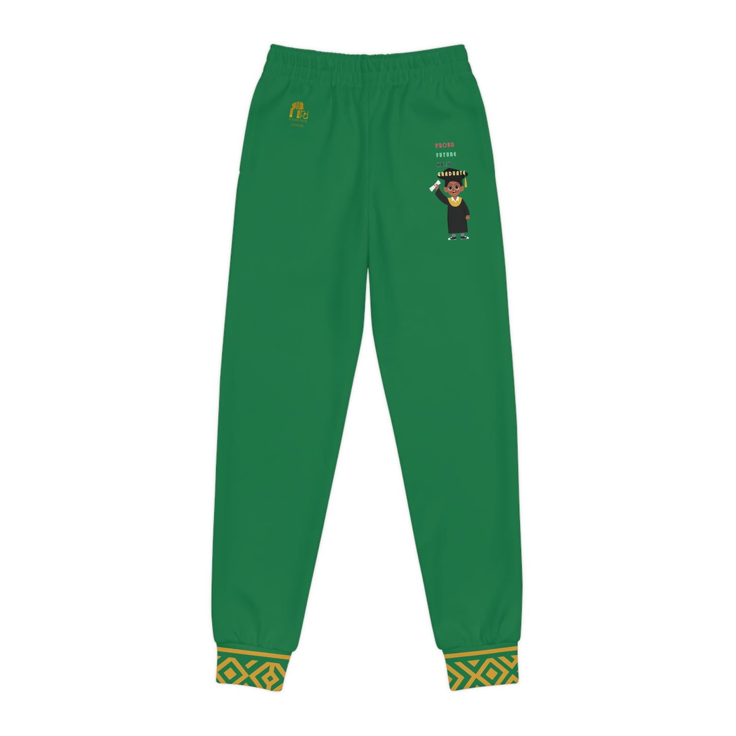 Future Legacy Proud HBCU Grad  Unisex Youth Joggers in Emerald Green