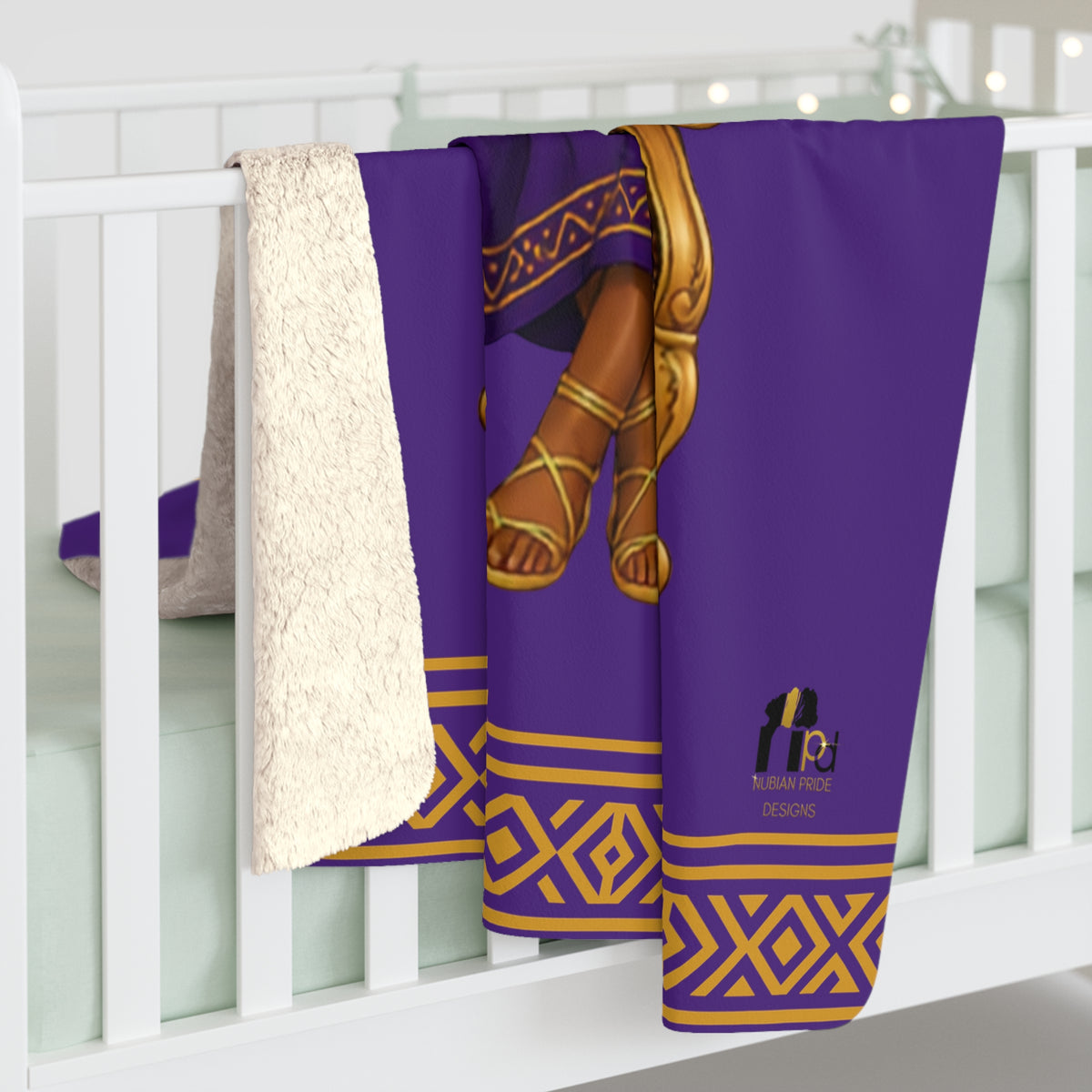 “Little Queen Sherpa” Fleece Blanket