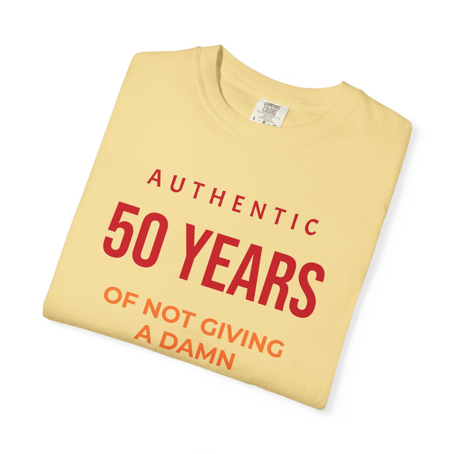 "Authentic 50 Years"  — "Print it your way" Personalized Graphic Tee