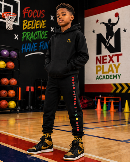 Future Legacy – Proud HBCU Grad Unisex Youth Joggers in Black