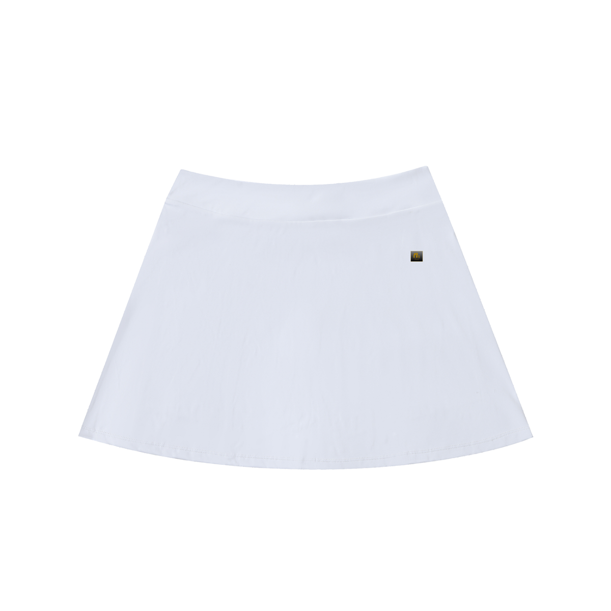 Nile Gold Ankh High-Waist Pocketed A-Line Skirt