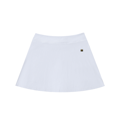 Nile Gold Ankh High-Waist Pocketed A-Line Skirt