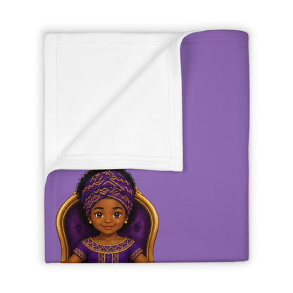 “Little Queen” Fleece Throw Blanket