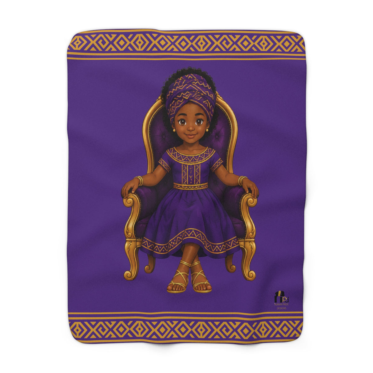 “Little Queen Sherpa” Fleece Blanket