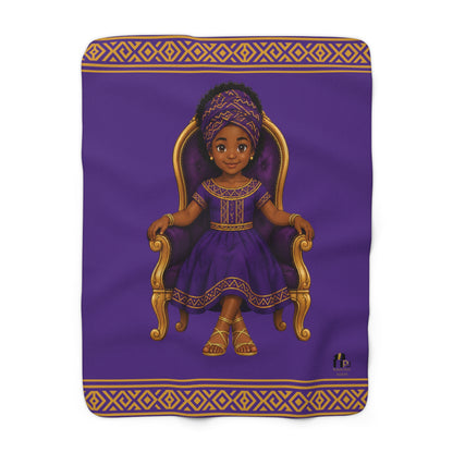 “Little Queen Sherpa” Fleece Blanket