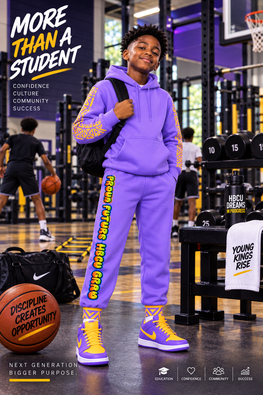 HBCU Unisex Graffiti Joggers in Lavender