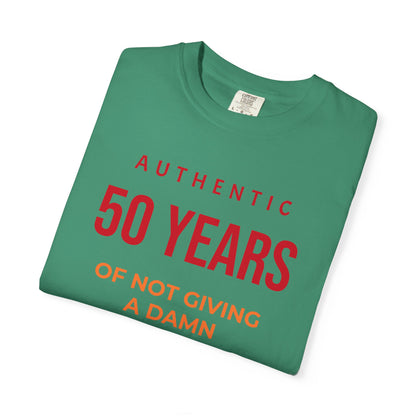 "Authentic 50 Years"  — "Print it your way" Personalized Graphic Tee