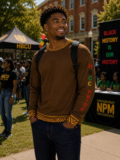 HBCU Pride Adult Unisex Sweatshirt in Brown