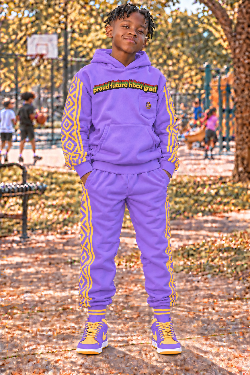 Proud Future HBCU Grad Unisex Hoodie in Lavender