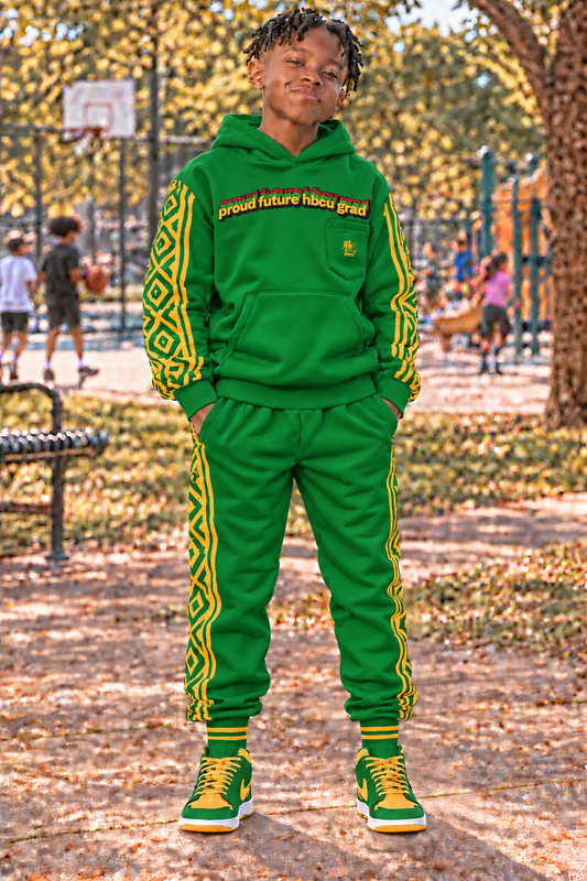 Proud Future HBCU Grad Unisex Hoodie in Green